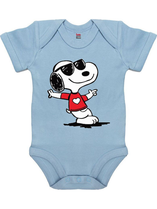 Koupakoupa Snoopy Καρδούλα Κορμάκι Μπλε