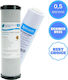 Pure Countertop and Under Sink Water Filter Replacement made of Activated Carbon 10" LRC 2510-P5 0.5 μm 2pcs