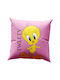 Beauty Home Παιδικό Διακοσμητικό Μαξιλάρι Tweety Ροζ 40x40εκ.