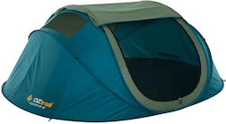 OZtrail Automatic Camping Tent Pop Up Blue for 3 People