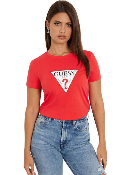 Guess Γυναικείο T-shirt Red