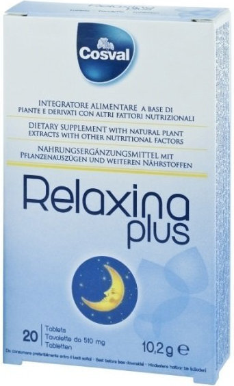 Cosval Relaxina Plus Συμπλήρωμα για τον Ύπνο 20 ταμπλέτες