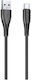 Awei Cl-182c USB 2.0 Kabel USB-C männlich - USB-A 60W Schwarz 1m
