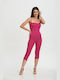 Comfuzio Women's One-piece Suit Pink