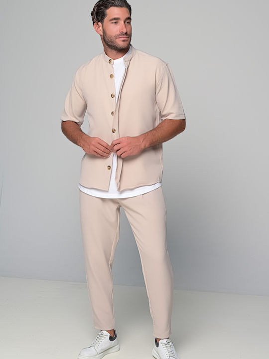 Vanilla Ben Tailor Beige Hemd Hose Set