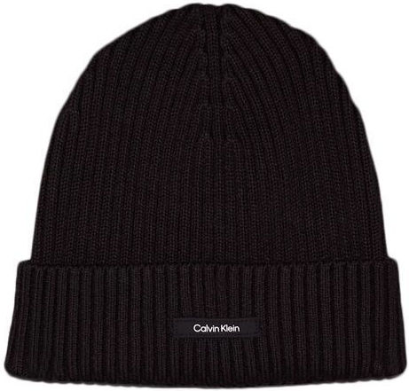 Beanie Ανδρικός Σκούφος με Rib Πλέξη σε Μαύρο χρώμα