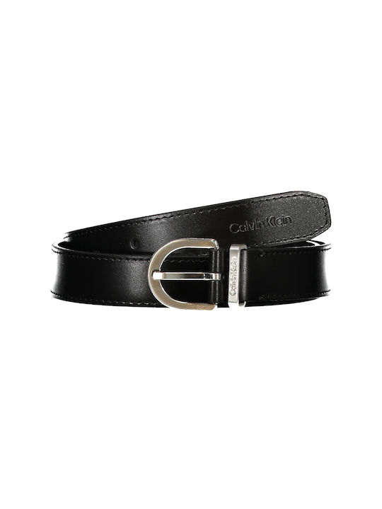 Calvin Klein Leather Women's Belt Black