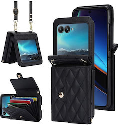 Puff Rhombus Wallet Plastic Black (Razr 40 Ultra)