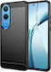 Techsuit Carbon Back Cover Σιλικόνης Μαύρο (One...