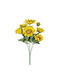 Strauß aus künstlichen Blumen Heliotropium Gelb 26cm Artekko