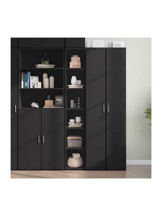 Schrank Boden Black 30x41x185cm