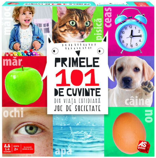 Joc de Societate First 101 Words pentru 1-4 Jucători 2+ Ani (RO) AS