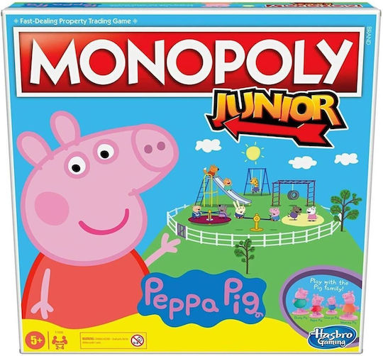 Επιτραπέζιο Παιχνίδι Monopoly Junior Peppa Pig για 2-4 Παίκτες 5+ Ετών (EN) Hasbro