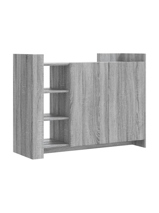 Sideboard Wooden Grey 100x33x75cm