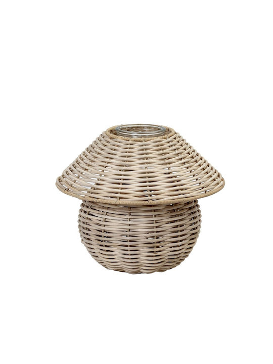 Espiel Rattan Lanterns Set Beige 26.5cm 2pcs