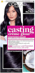 L'Oreal Paris Casting Creme Gloss Βαφή Μαλλιών 210 Black Blue 48ml