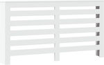 vidaXL White Radiator Cover 149x20x82cm 852699