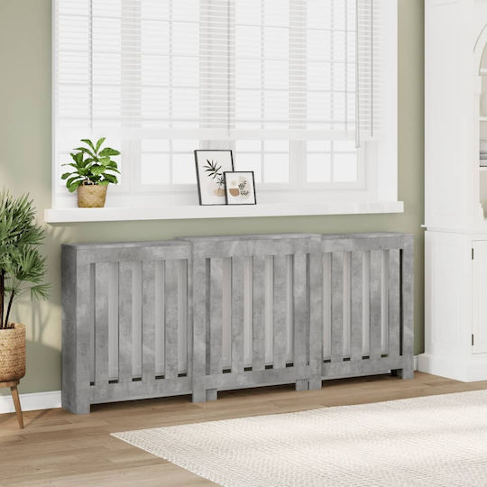 vidaXL Heizkörperabdeckung aus Spanplatte Grau 205x21.5x83.5cm