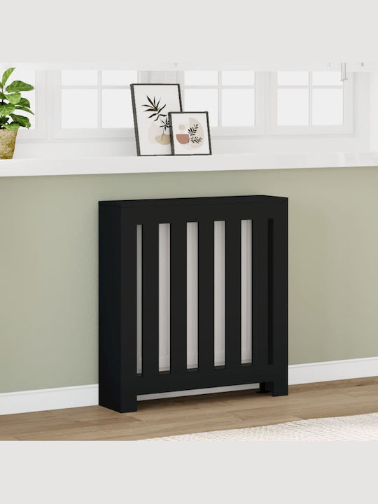 vidaXL Black Particleboard Radiator Cover 78x20...