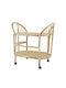 Artekko Oval Beistelltisch Rattan aus Bambus Natürliche M91.4xP53.9xH86.4cm