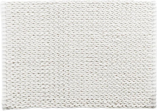 Atmosphera Bath Mat Douceur D`interieur Isalis White 50x80cm
