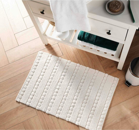 Atmosphera Bath Mat Cotton 1801949 White 50x80cm