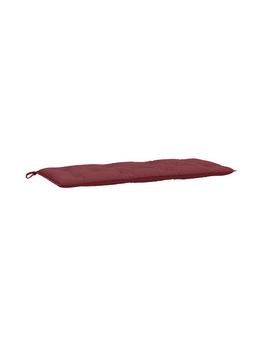 vidaXL Garden Bench Cushion Bordeaux Melange 2 Pieces 50x120 cm