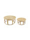 Tisch Rattan Stabil Natural Shade 101.6x101.6x50.8cm