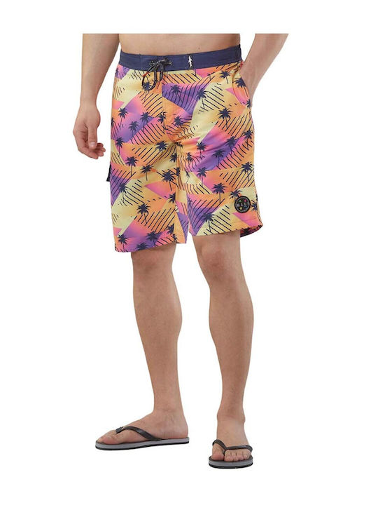 Maui & Sons Herren Badebekleidung Shorts Mehrfarbig mit Mustern