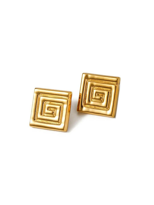 Γυναικεια Earrings made of Steel Gold Plated