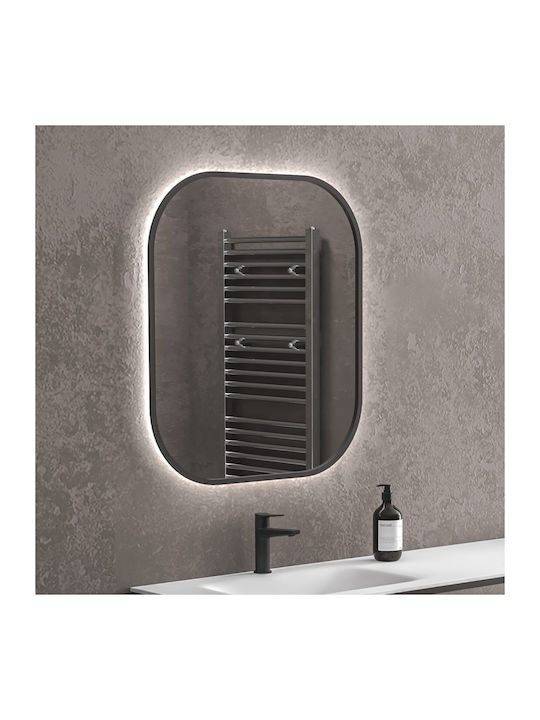 Karag Καθρέπτης Μπάνιου 80x70cm Μαύρος