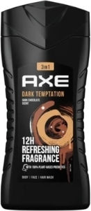 Axe Dark Temptation Bubble Bath Gel For Men With Chocolate Scent 250ml