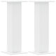 vidaXL PA Speaker Stand of height 30-30cm in White Color