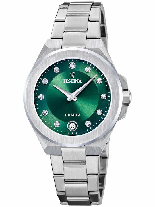 Festina Womens Watch 33mm Battery With Steel Br...