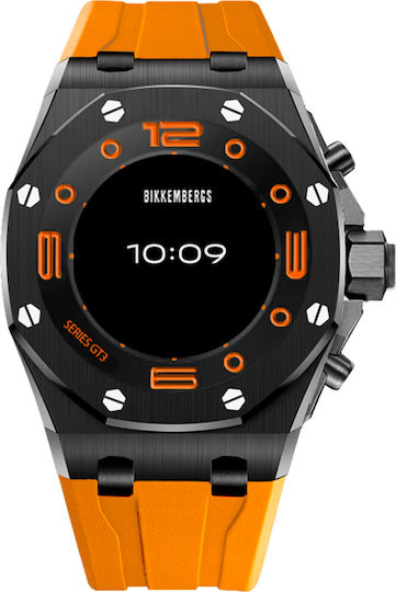 Bikkembergs BK-GT302 Stainless Steel 45mm Smartwatch (Πορτοκαλί)