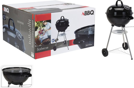 BBQ Collection Rostfreier Stahl Holzkohlegrill mit Deckel und Thermometer 90cmx47cm
