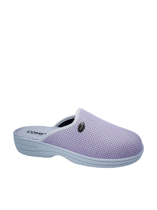 Comfy Anatomic Femei Din piele Anatomici Sabot Violet
