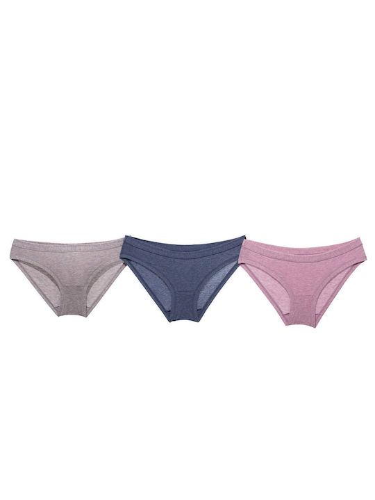 Cotonella Baumwolle Damen Slip 3Pack 0d100