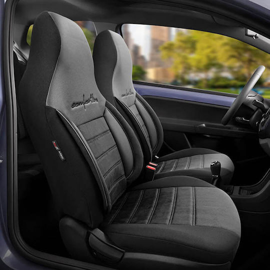 Auto Gs Car Cover Set 11pcs Leatherette Black
