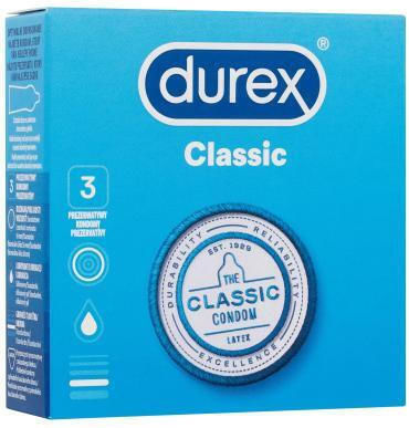 Durex Προφυλακτικά Classic 3τμχ