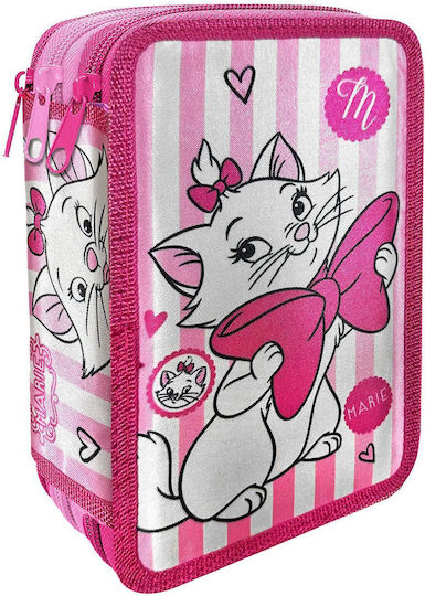 Disney Marie 503233 Pencil Case Full with 3 Compartments Blue