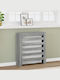 vidaXL Heizkörperabdeckung aus Spanplatte Grau 78x20x82cm