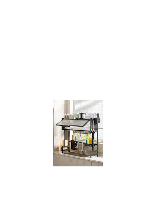 ForHome Metallisches Schwarz Spülbeckenablauf 85x30x30cm