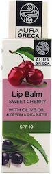 Aura Greca Sweet Cherry Lip Balm SPF10 Cherry 4gr Aura Greca Sweet Cherry Lip Balm SPF10 Cherry 4gr