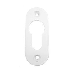 Import Hellas Rosette - Door Escutcheon Knob White