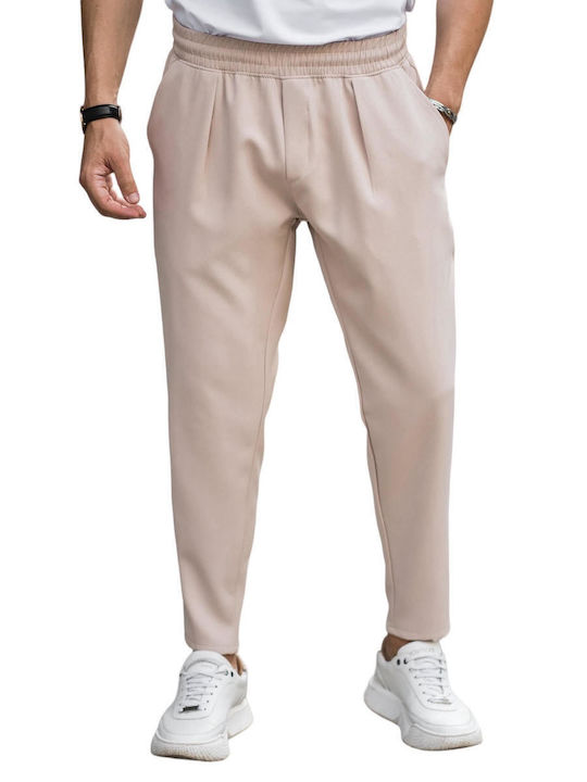 Ben Tailor Men's Trousers in Loose Fit Beige