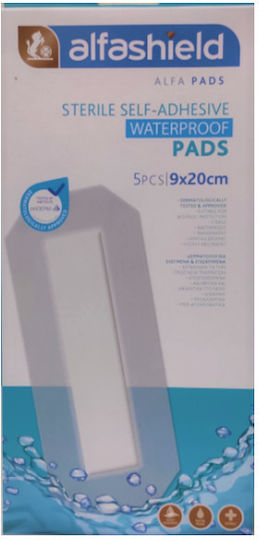 Alfashield Waterproof & Sterilized Plasters 5pcs