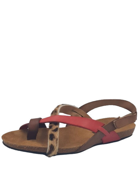 Plakton Leder Damen Flache Sandalen Anatomisch