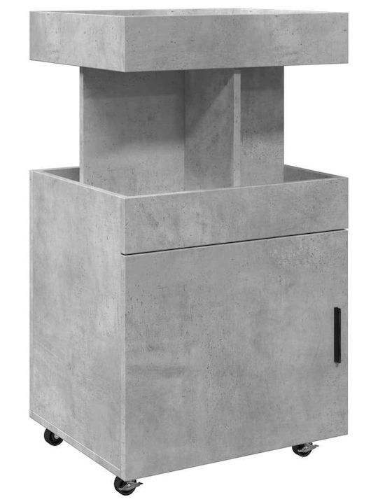 vidaXL Επιδαπέδια Κάβα Ποτών με Ρόδες Γκρι 50x4...