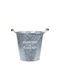 Planter Metal Silver 24x24x25cm.
